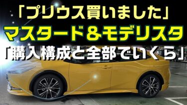 【新型プリウス】購入構成と価格大公開